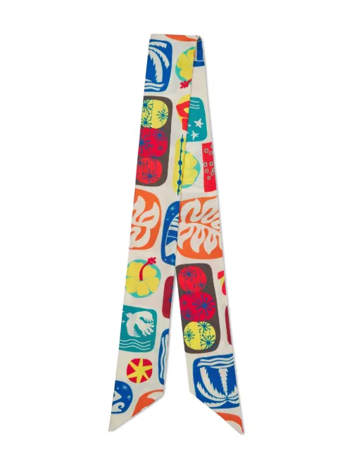 DSQUARED2 foulard en soie - Blanc - DSQUARED2 - Modalova