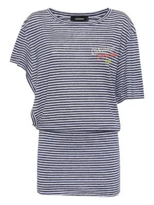 Stella McCartney レーストリム コットンミニドレス | グレー