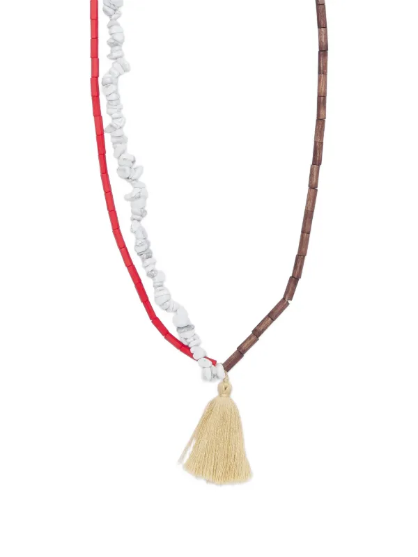 【関税&送料込】Dsquared2 Dsquared2 Summer Lovers Necklace W DSQUARED2 Summer Lovers Necklace | Red | FARFETCH TW