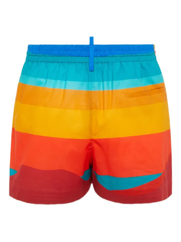 ショートパンツ Dsquared2 Dsquared2 Summer Lovers Cotton Shorts DSQUARED2 Summer Lovers Sunset Shorts | Red | FARFETCH