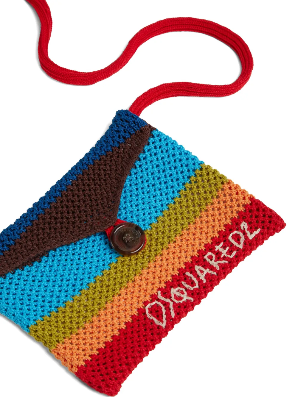 DSQUARED2 Gebreide messengertas Blauw
