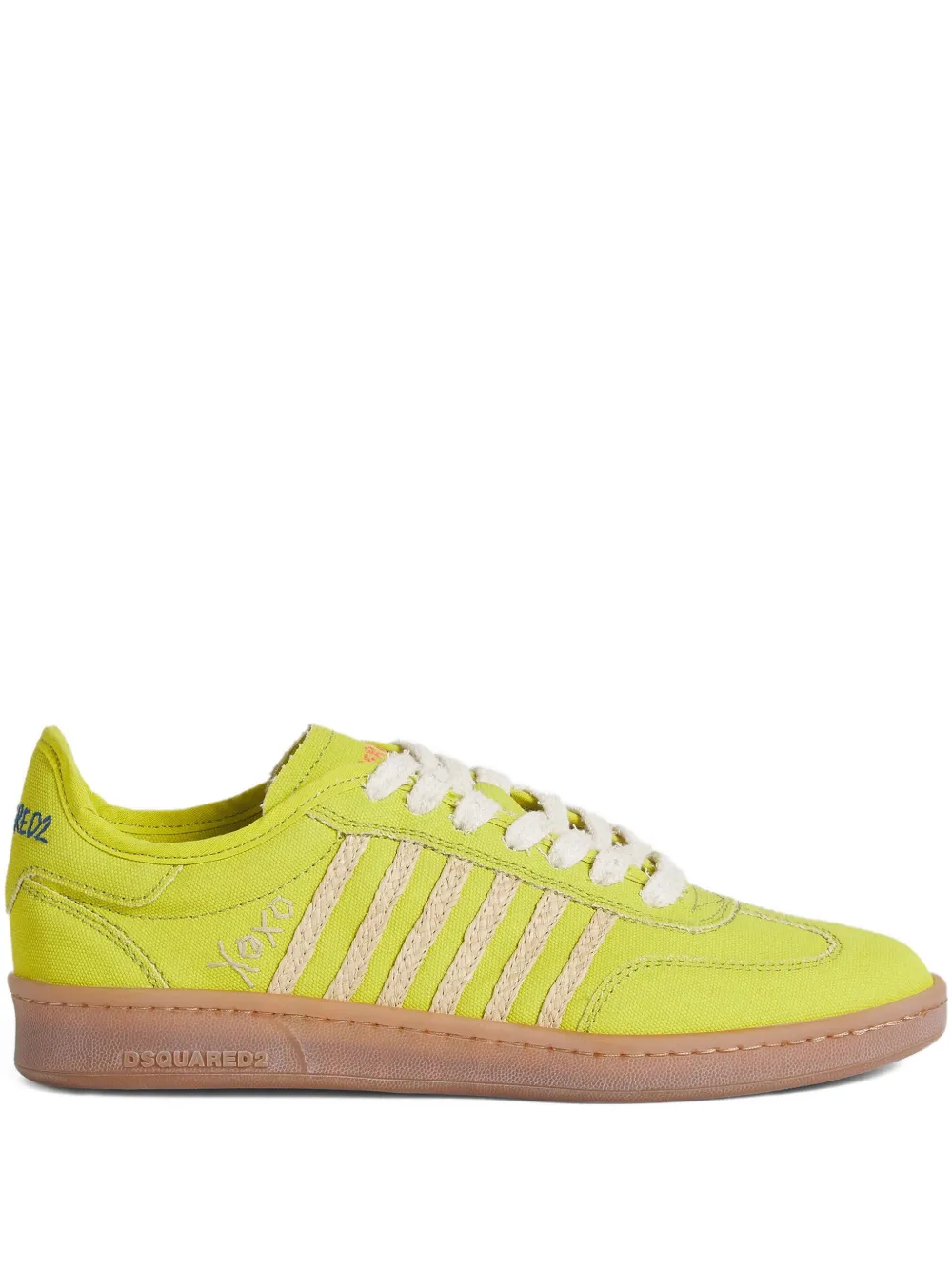 DSQUARED2 Sneakers met logoprint Geel