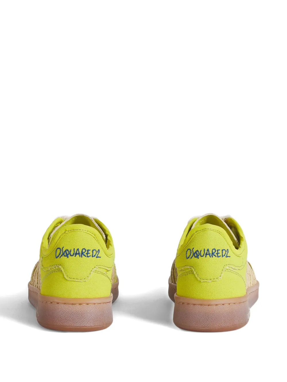 Dsquared2 Logo-print Sneakers In Yellow