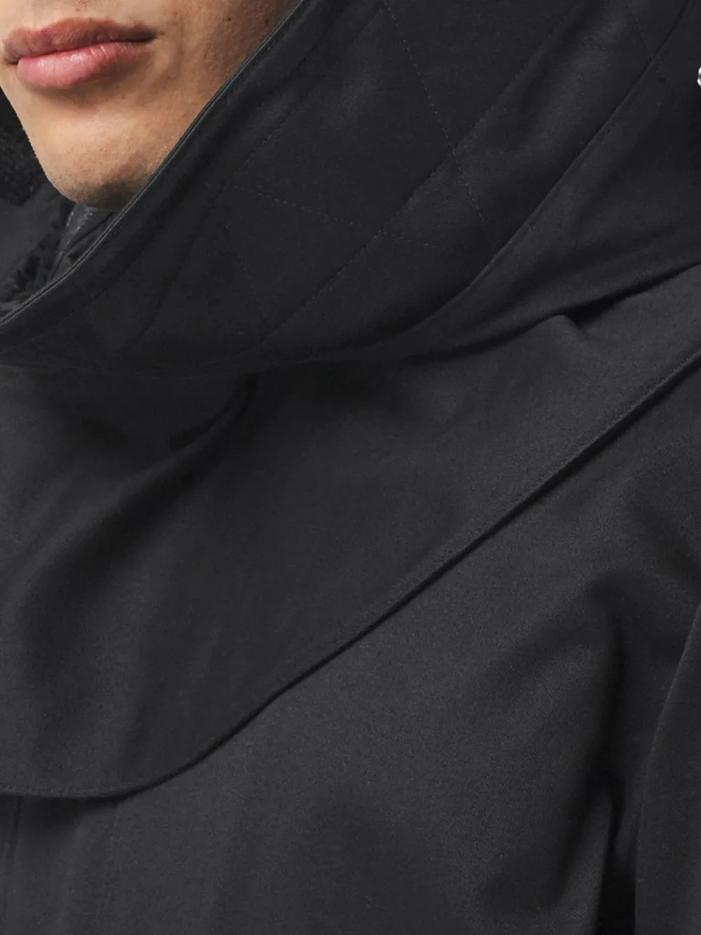 Burberry Parka met logoprint Zwart