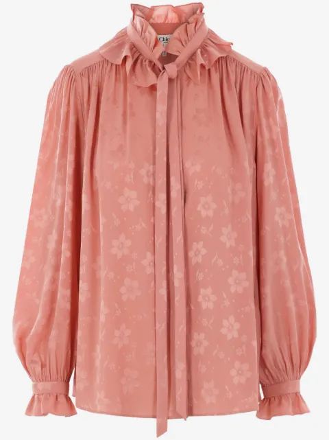 Chloé floral-jacquard shirt