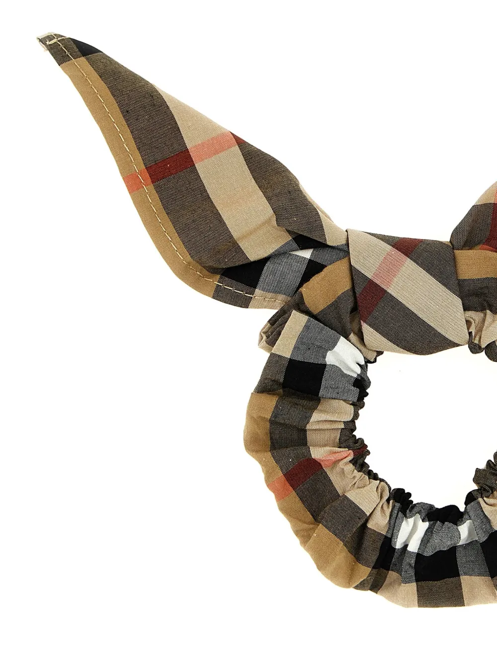 Burberry Kids Geruite haarelastiek Bruin