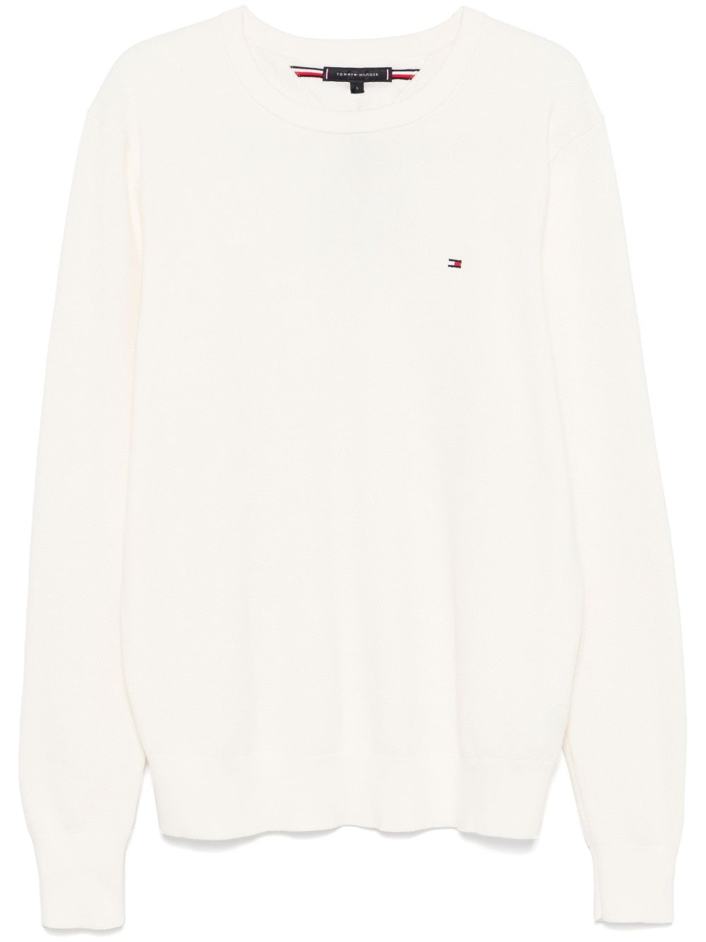 Tommy Hilfiger crew-neck sweater - White