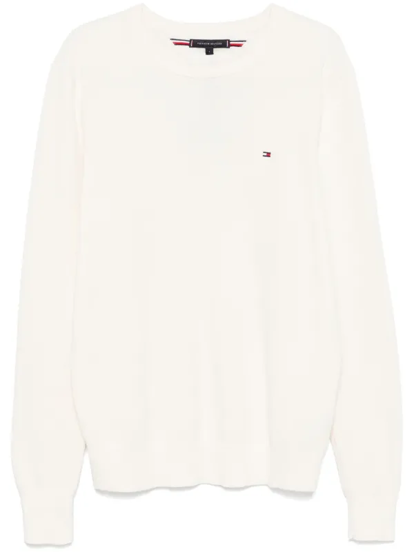 tommy hilfiger white sweater men