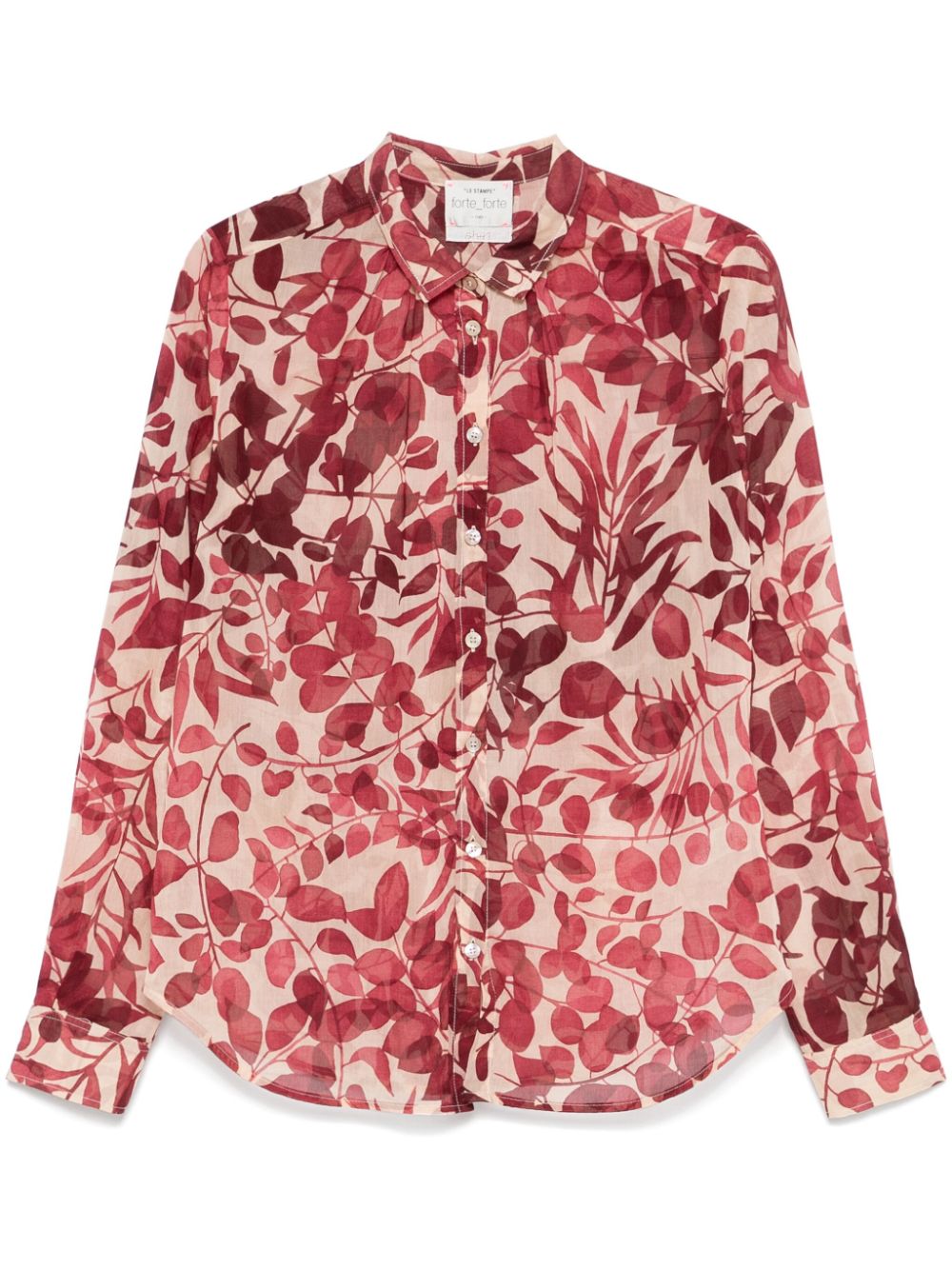 floral-print shirt