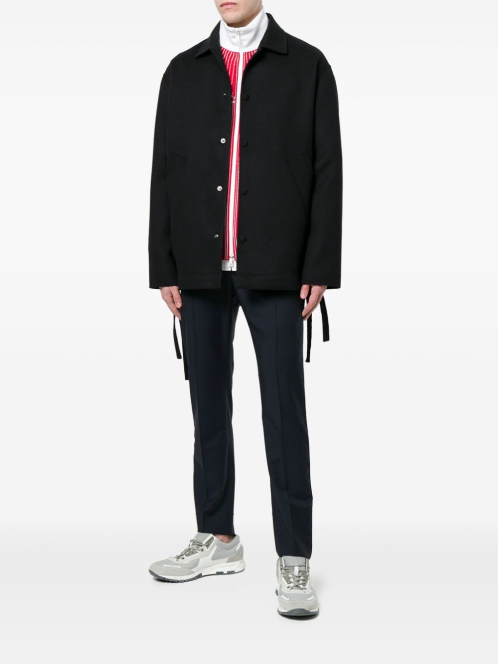 Valentino Garavani logo-appliqué jacket - Zwart