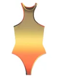 The Attico ombré-effect swim suit - Green