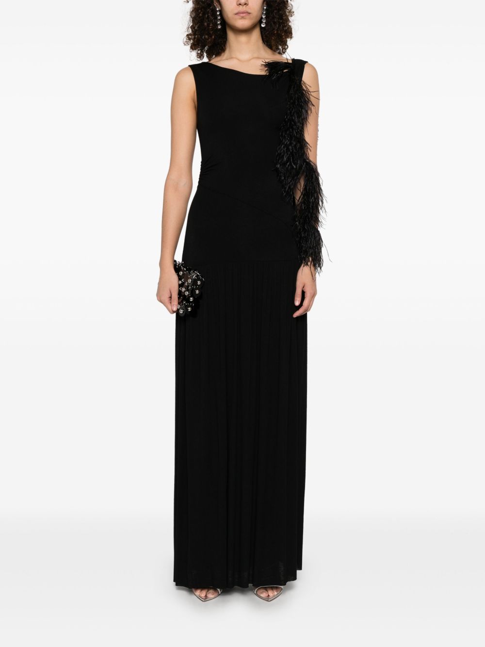 MANURI Paulina maxi dress - Zwart