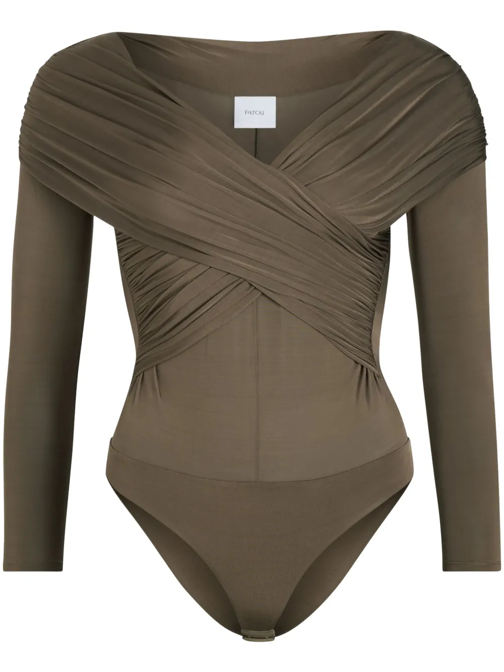 Patou wrap bodysuit | Brown | Image 1