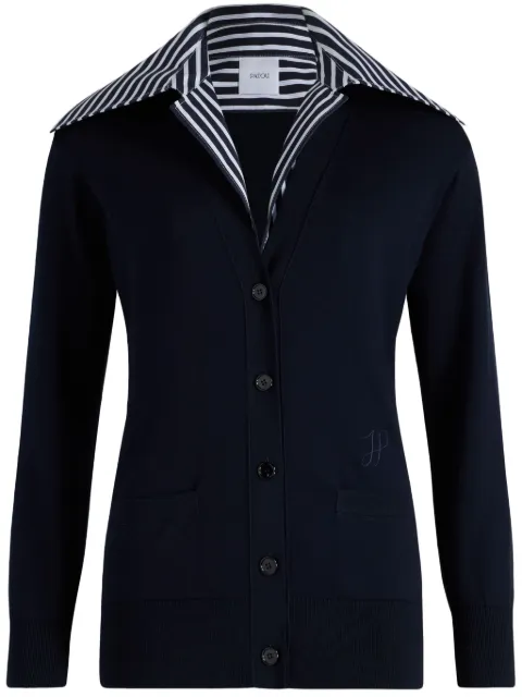 Patou Trompe l'Oeil cotton cardigan