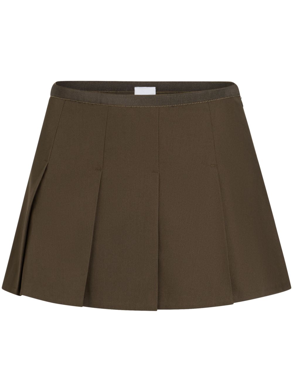 pleated organic-cotton skirt