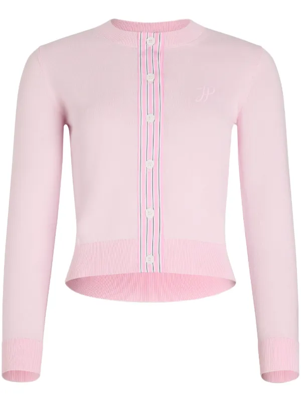 Patou JP モノグラム カーディガン | ピンク | FARFETCH JP