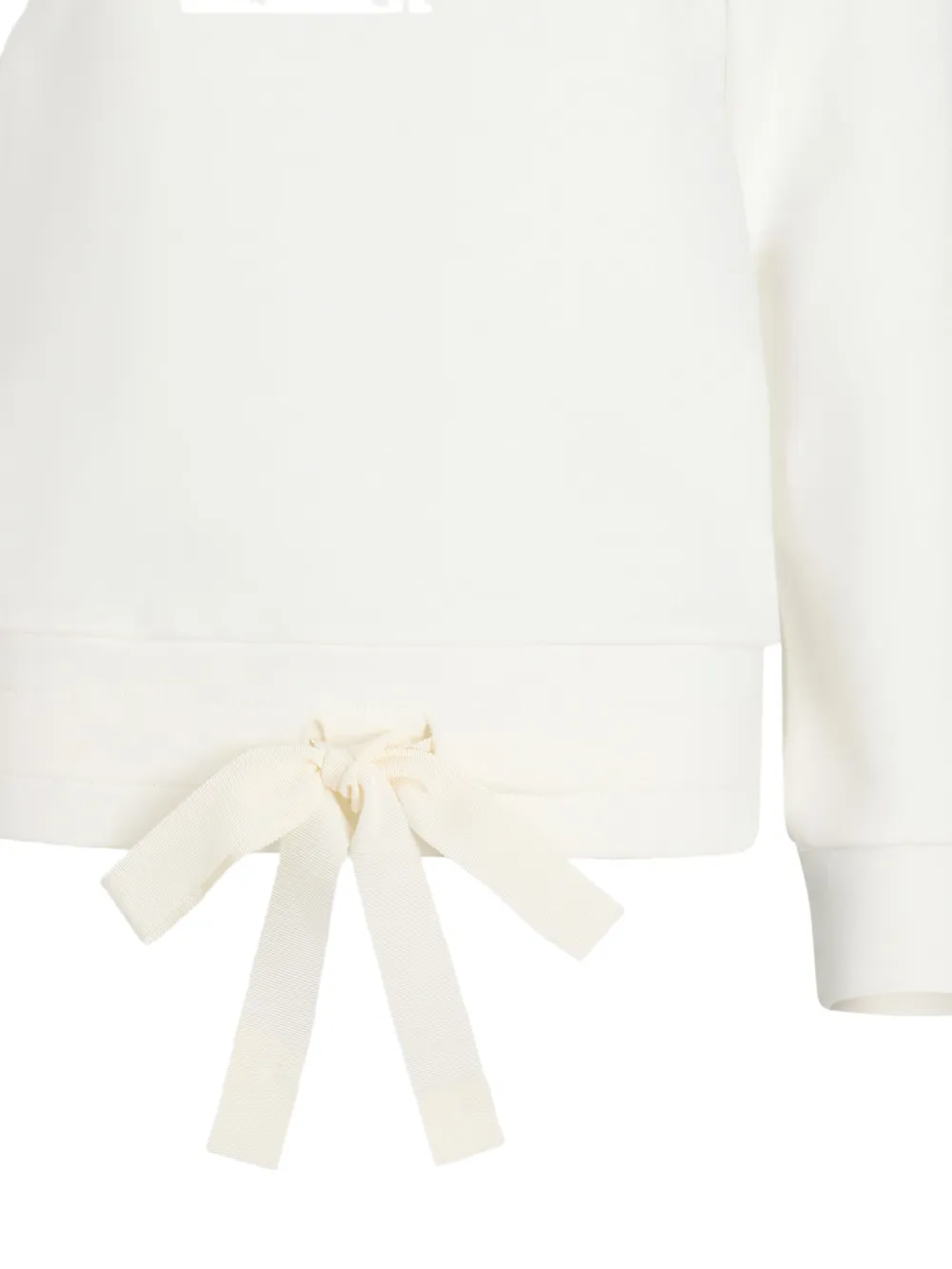 Shop Patou Logo-embroidered Organic Cotton Sweatshirt In White