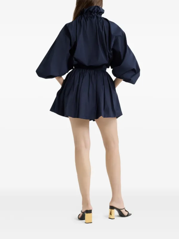 Patou Bubble Poplin Mini Skirt | Blue | FARFETCH
