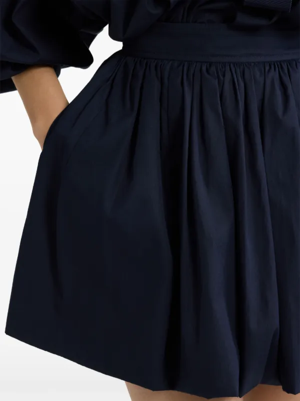 Patou Bubble Poplin Mini Skirt | Blue | FARFETCH