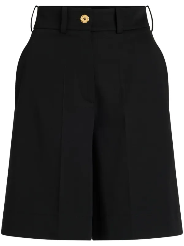 ★関税込★ PATOU ブラック コットン ショートパンツ Patou ショートパンツ | ブラック | FARFETCH JP