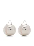 Patou hammered-effect earrings - Silver