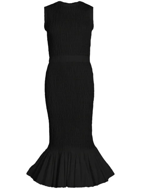 Patou smocked midi dress