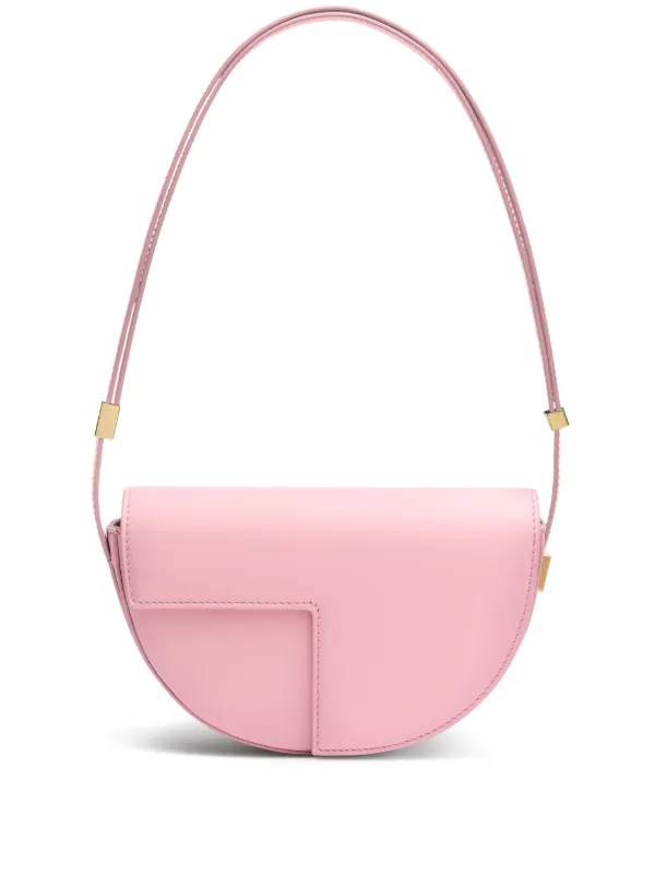 Patou Le Petit Patou Leather Shoulder Bag in Pink