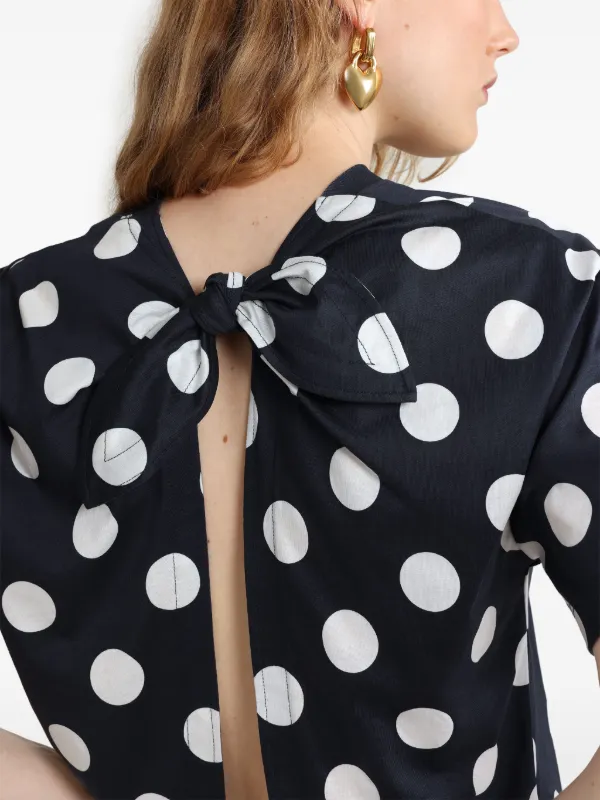 Patou ロゴ スプリットバック Tシャツ | ブルー | FARFETCH JP