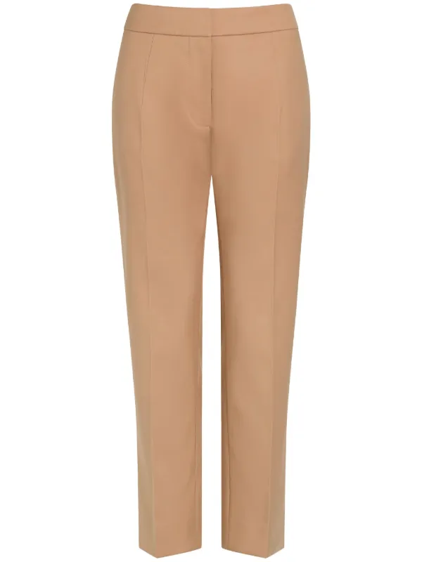 Patou Organic Cotton Cropped Trousers in Neutrals