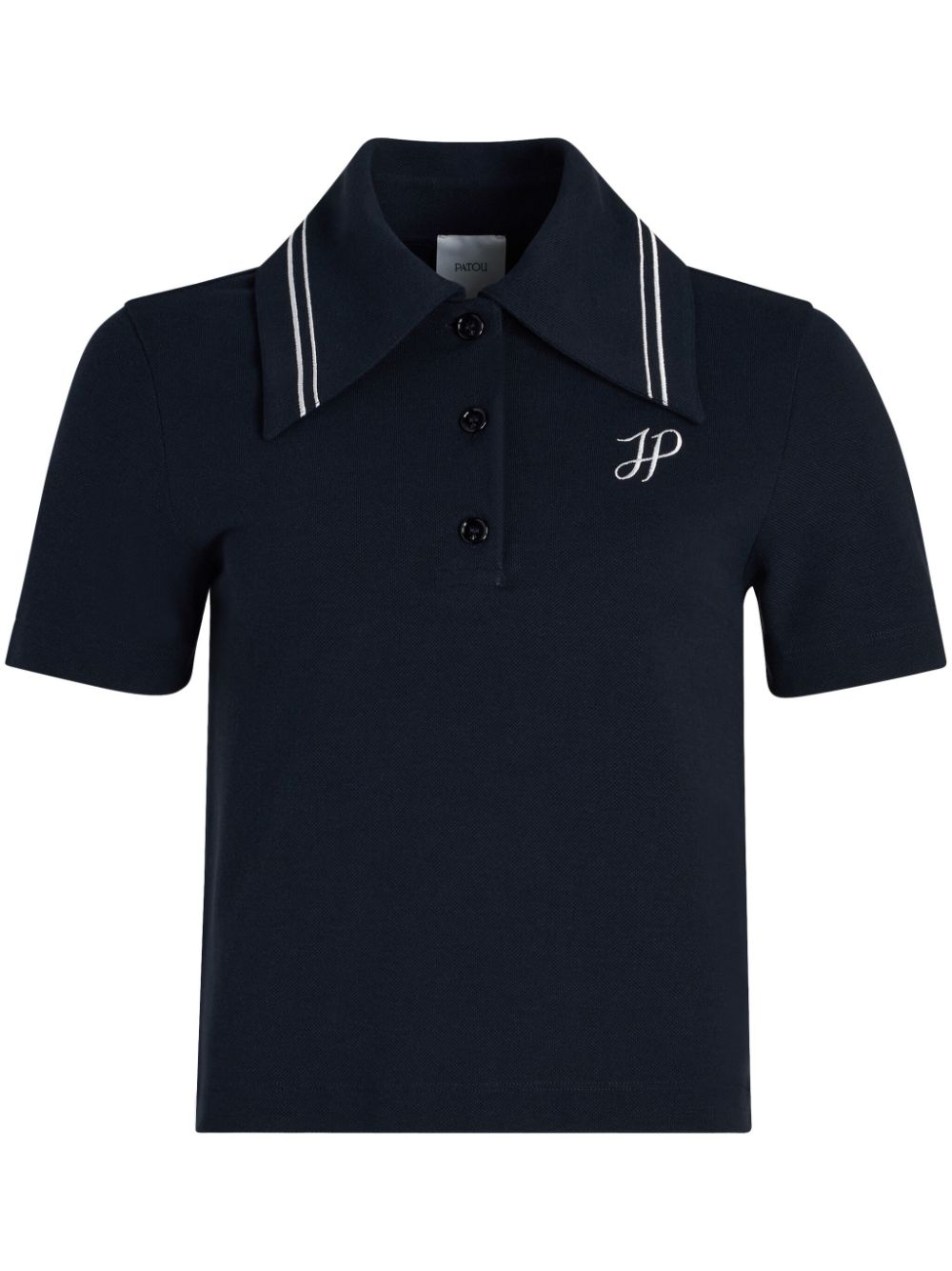 logo-embroidered polo shirt