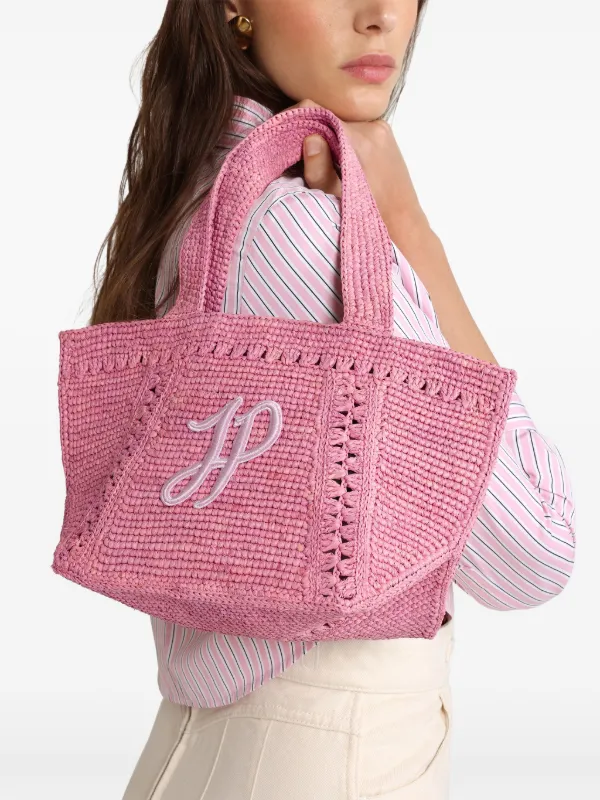 Patou Small JP Monogram trapeze-design Tote Bag Pink FARFETCH PH