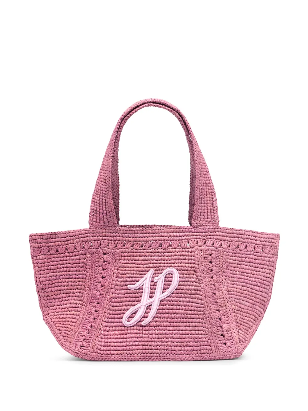 small JP monogram trapeze-design tote bag