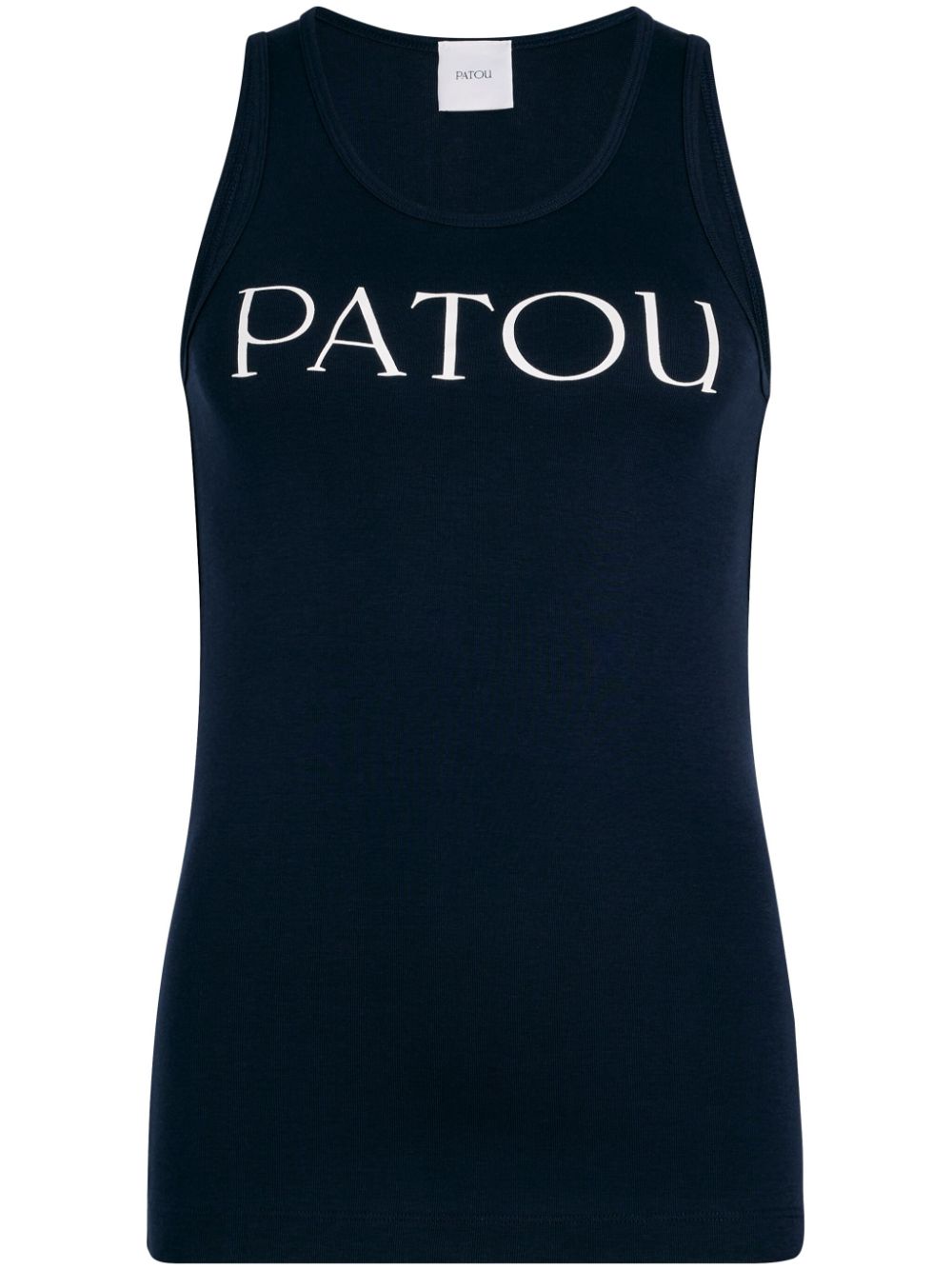 logo-print tank top