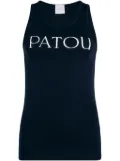 Patou logo-print tank top - Blue