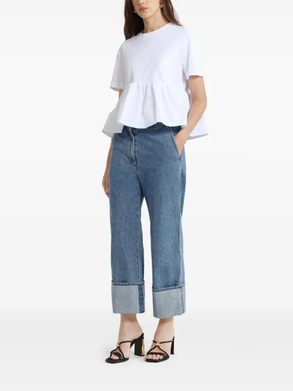 Patou ラッフルヘム Tシャツ | ホワイト | FARFETCH JP