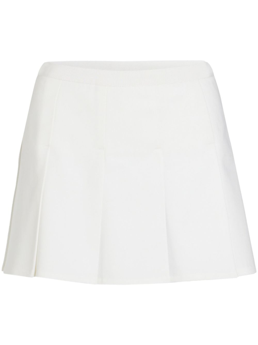 pleated mini skirt