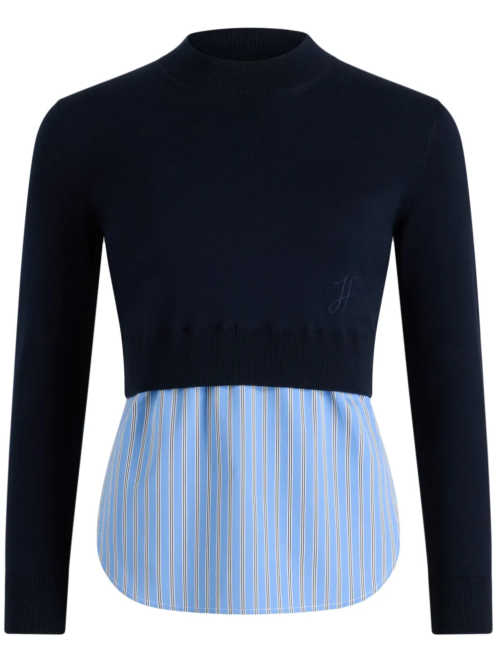 Trompe L'Oeil cotton sweater