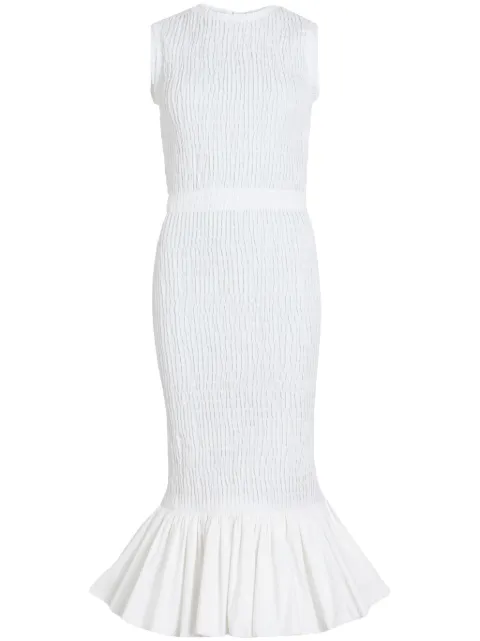 Patou smocked midi dress