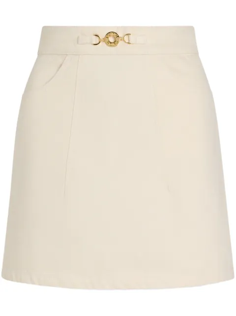Patou A-line denim mini skirt