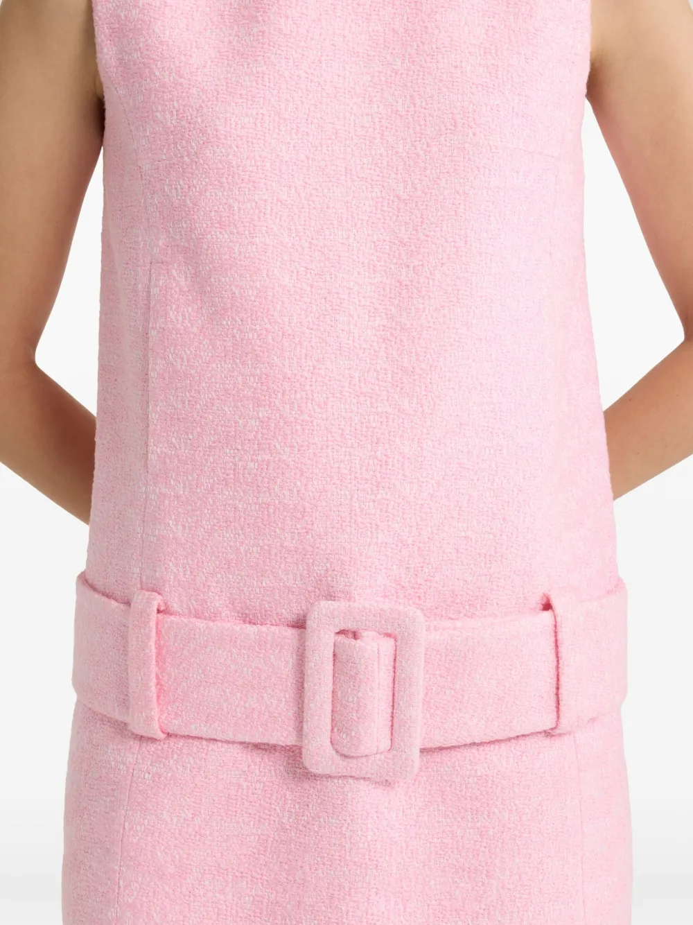 Patou Tweed mini-jurk Roze