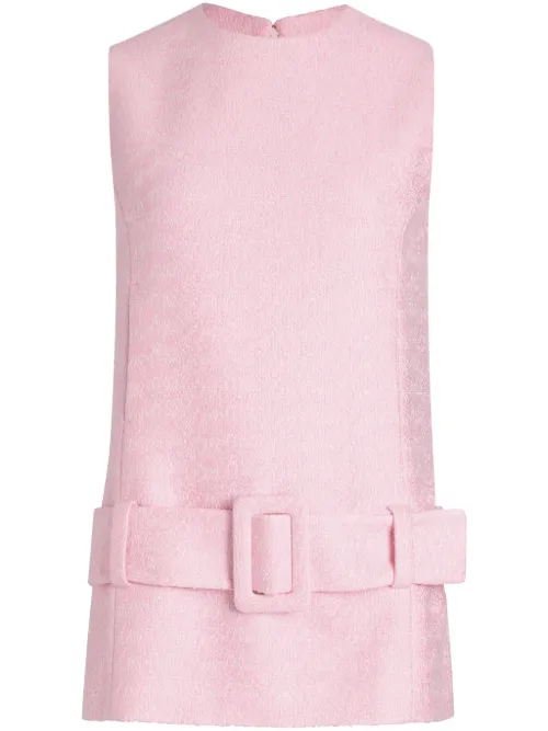 Robe courte ceinturée en tweed - Patou - Modalova