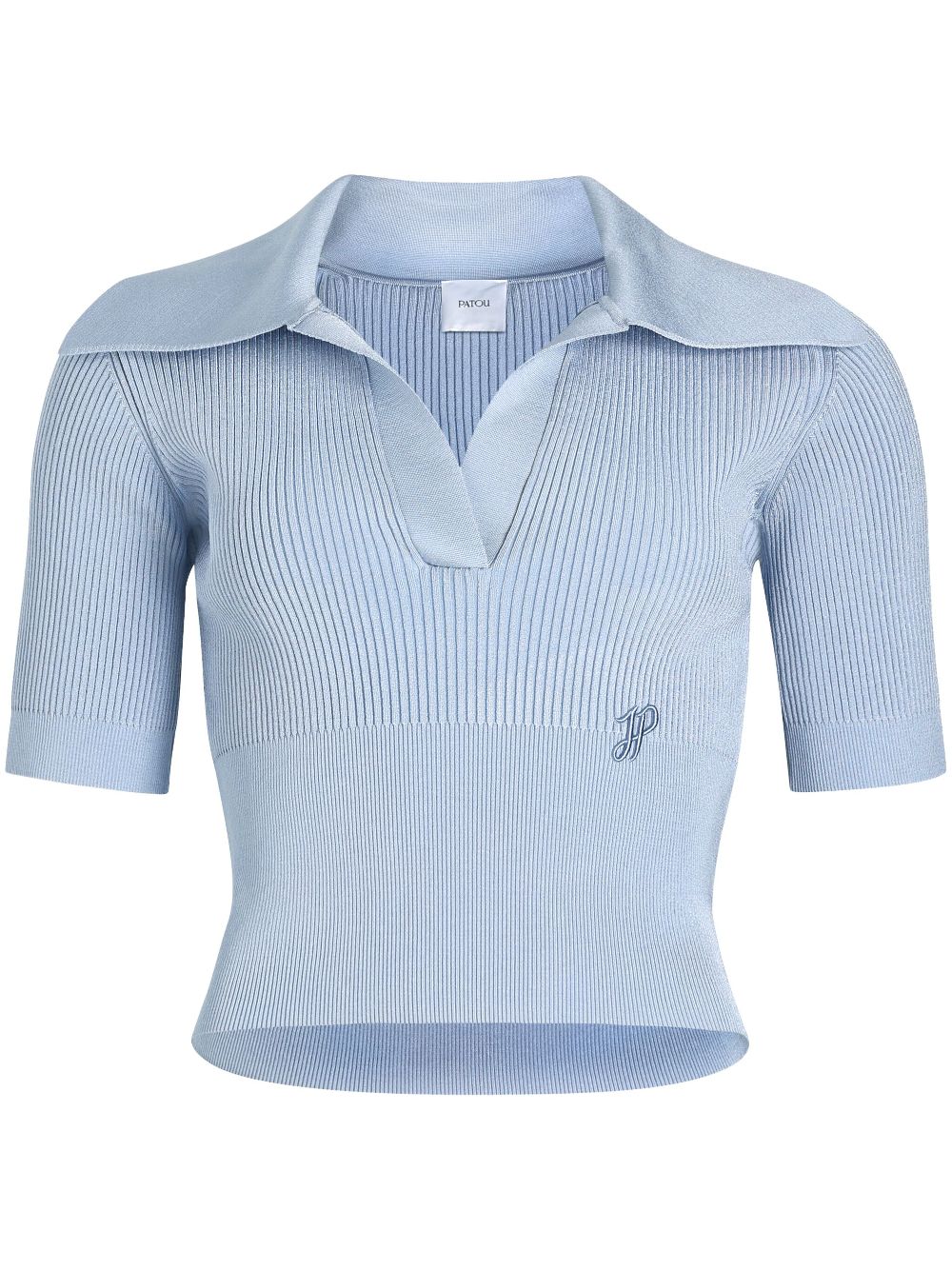 knitted polo shirt