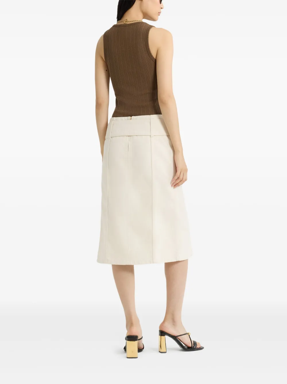 Blumarine floral-appliqué Flared Silk Gown - Farfetch