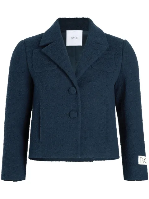 Patou cropped tailored tweed jacket