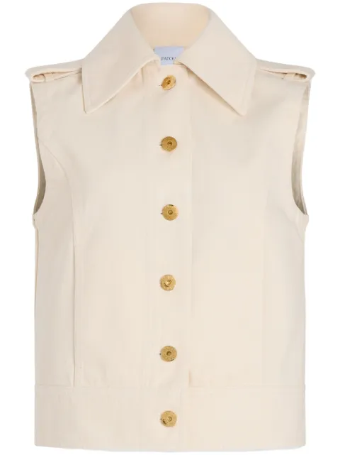 Patou sleeveless denim jacket