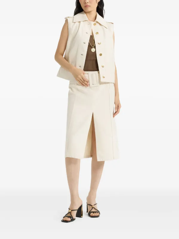 パトゥー　ベスト Patou デニムベスト | ニュートラル | FARFETCH JP