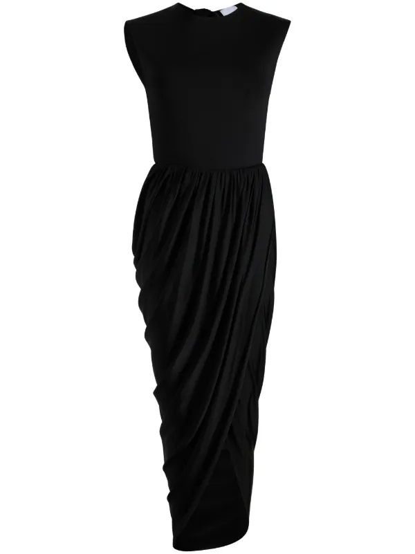 princess polly baby blue dress Patou open-back Midi Dress | Black