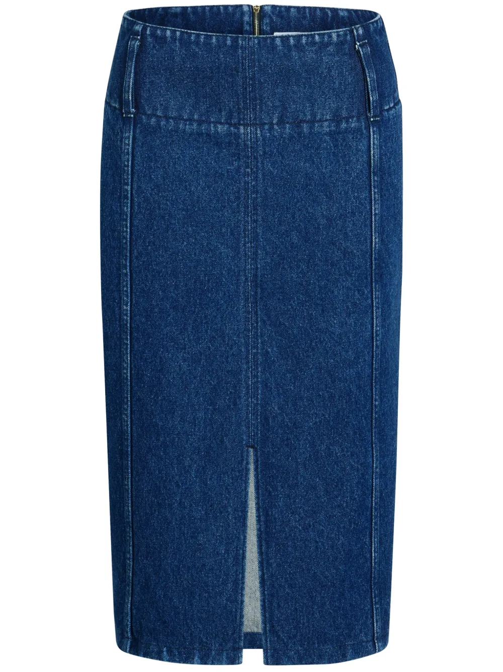 Patou Denim Maxi Skirt In Blue