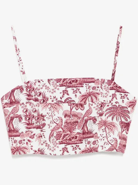 STAUD Tanktop mit Blumen-Print