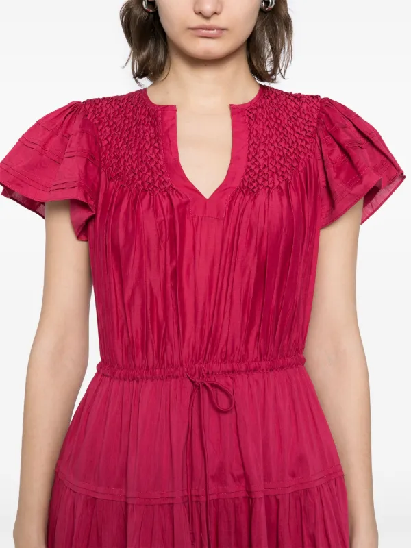 ワンピース ULLA JOHNSON Woman Dress Pink PF230176 DAH Women's Luxury Designer Pink Dresses, Clothing & Accessories